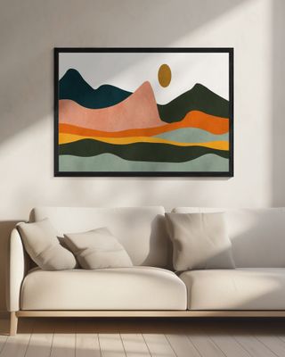 Geometric Shapes And Earthy Tones