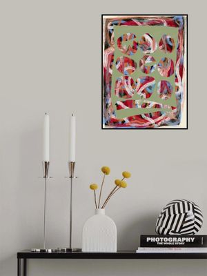 Chaos color large abstract