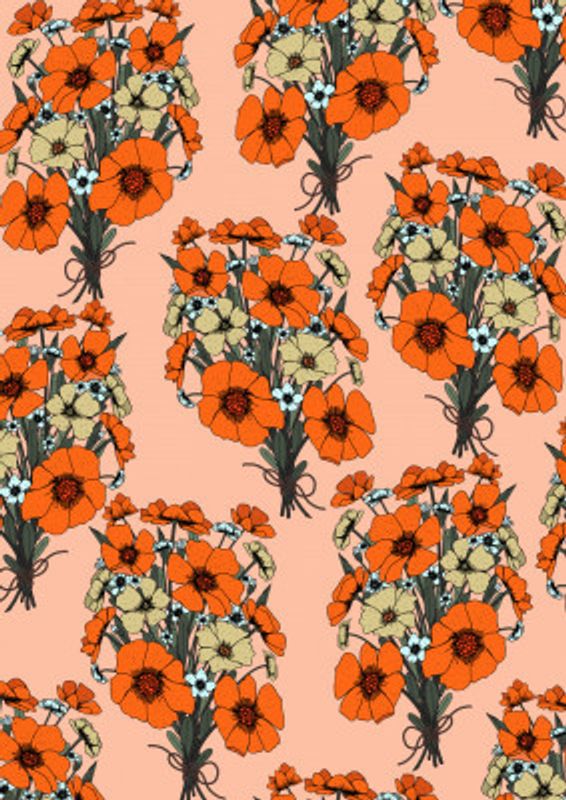 Vintage Bouquet Of Flowers Pattern