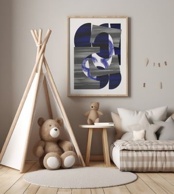 Abstract Stripe Minimal Collage 27