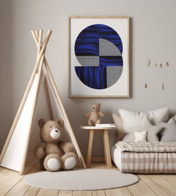 Scandinavian In Blue and Black 2