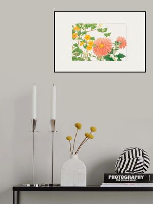 Thunbergia & Aster Flower,