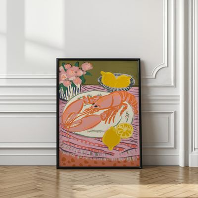 Vibrant Lobster Still Life