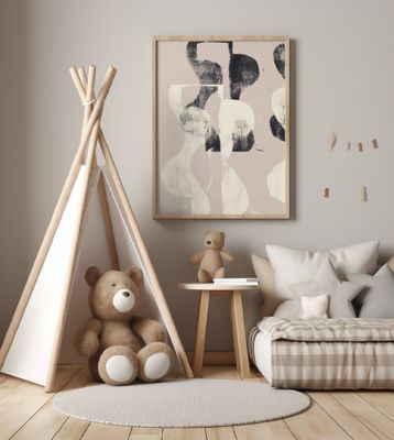 Tango – Organic Shapes in Black and Beige