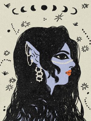 Portrait of a mermaid