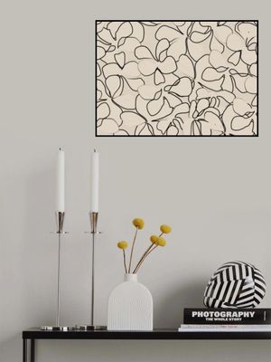 Elegant Floral Line Art On A Neutral Background