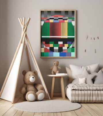 Glitch abstract artwork