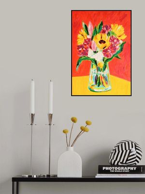 Bouquet With Sunflowers, Tamara Jare, oil on canvas