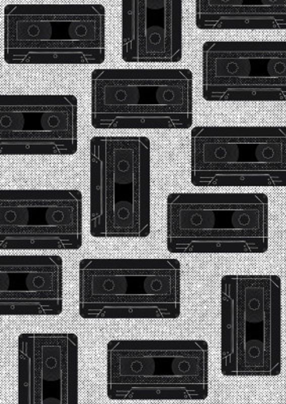 Black Cassette Tapes