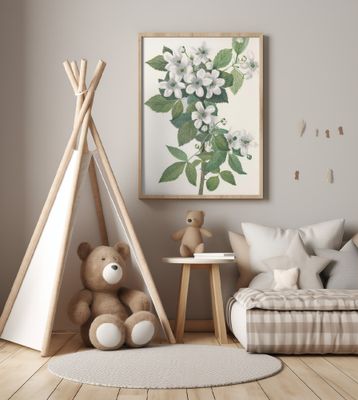 Highbush Blackberry From North American Wildflowers (1925) By Mary Vaux Walcott.