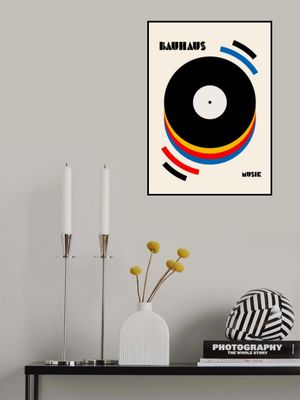 Bauhaus Musik Retro Illustration