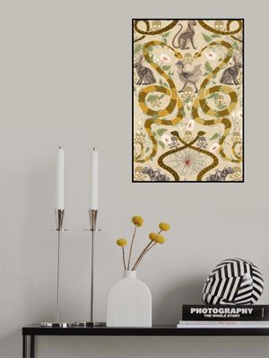 Gothic cottage warm earthy pattern