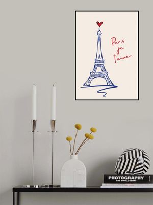 Paris Je T'aime - Paris Eiffel Tower Poster