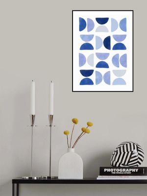 Blue Geometric Dance