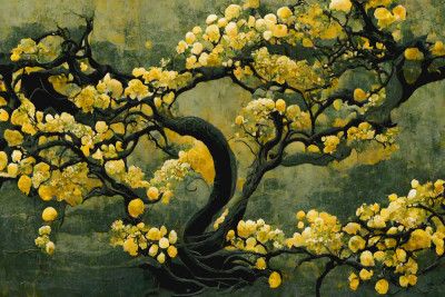 Golden Blossom Tree