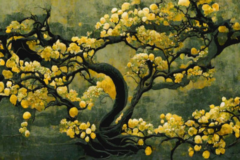Golden Blossom Tree