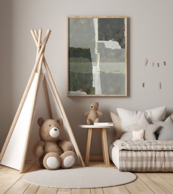 Faded Grid: Industrial Patina