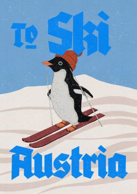 Ski Austria Vintage poster