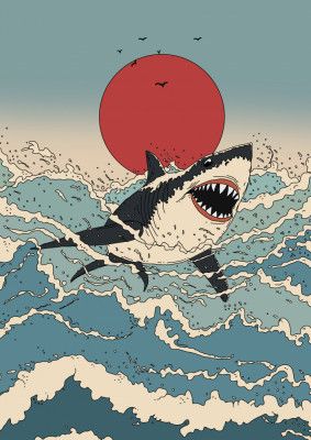 Shark in Waves