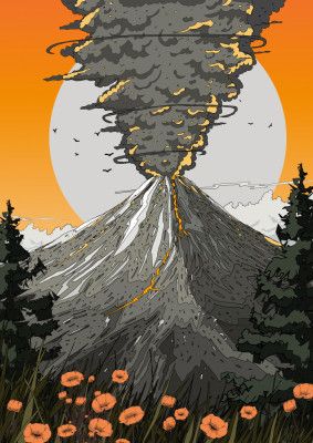 Erupting Volcano