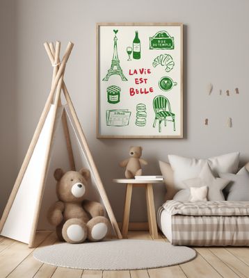 La Vie Est Belle - Paris Poster