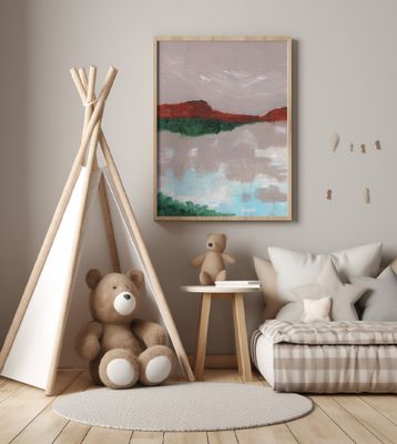 Landscape With A Lake Reflecting