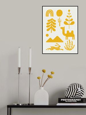 Scandinavian Ornaments In Yellow