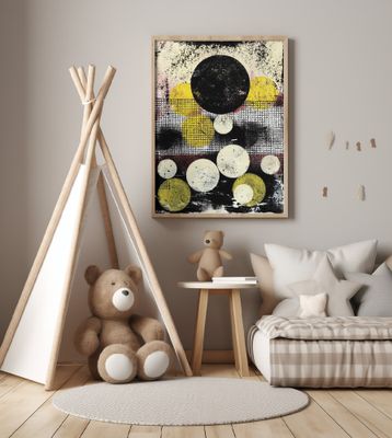 Abstract Artwork With Geometric Compositio