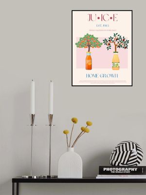 Orange and Apple Trees with Juice Bottles