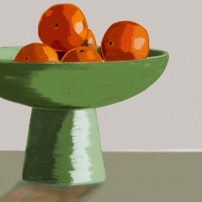 Mandarins in fruit bowl
