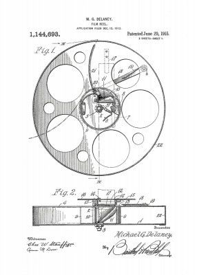 Film Reel Patent 1915