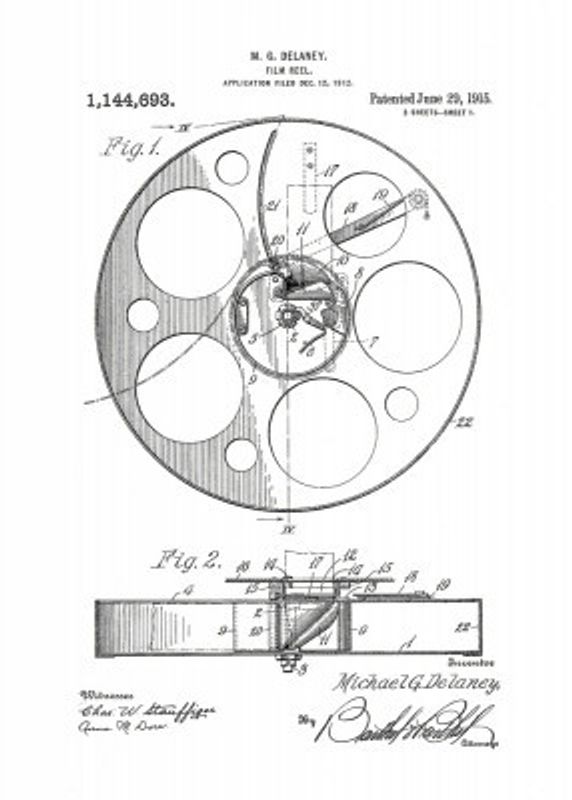 Film Reel Patent 1915