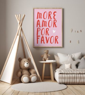 More amor por favor - red/pink