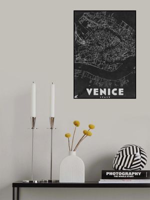 Venice Italy Vintage Travel Map
