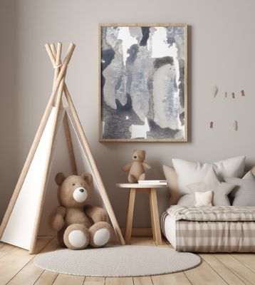 Monochromatic Palette Of Grays And Whites