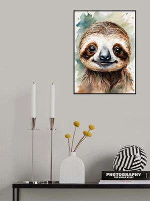 Little Sloth Aquarell