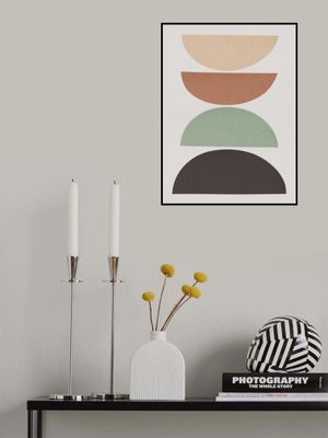 Organic Geometry Semicircles Pattern