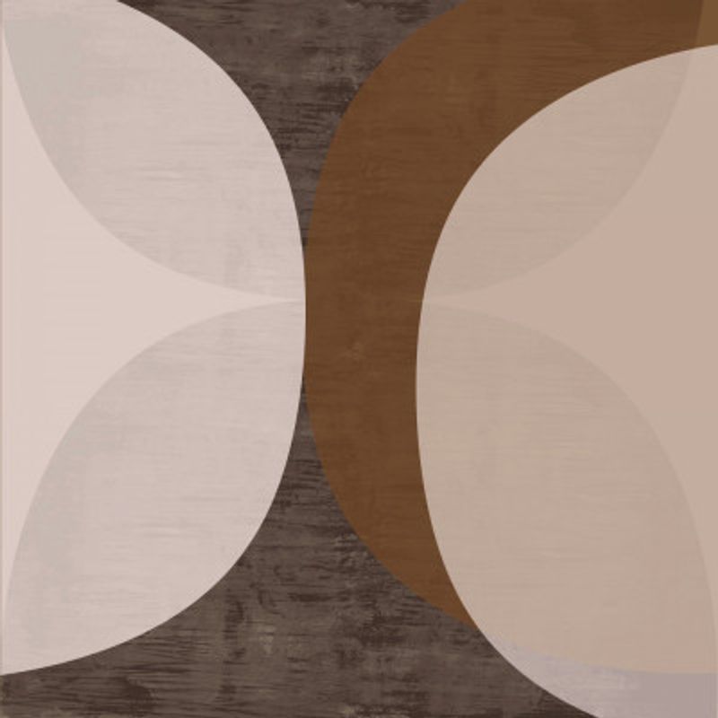 Modern Mocha Abstract Shapes 5