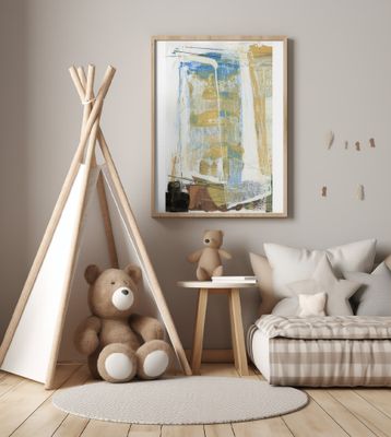 Earthy Tones And Vibrant Blues