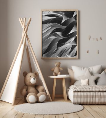 Winter leaves abstract