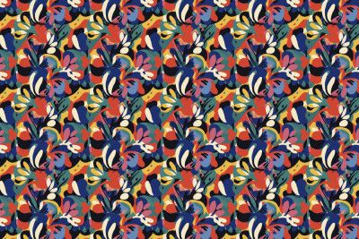 Vibrant Flowery Waves