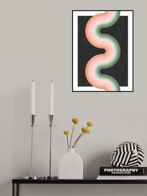 Wavy Pattern With Layered Pastel Tones