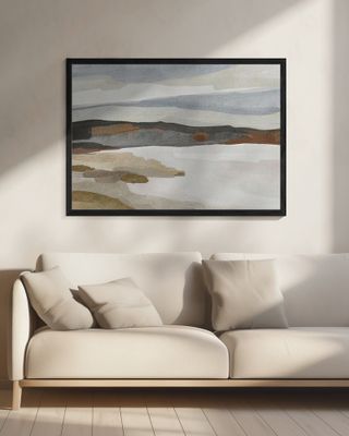 Monochrome abstract landscape