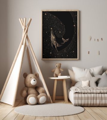 Starry Whale Dark Gold Version