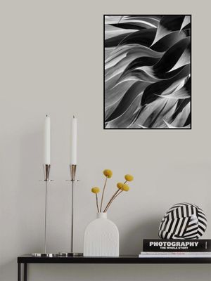 Winter leaves abstract