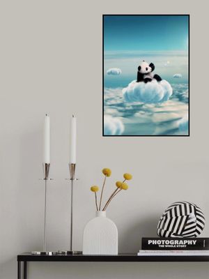Flying Clouds With Baby Panda