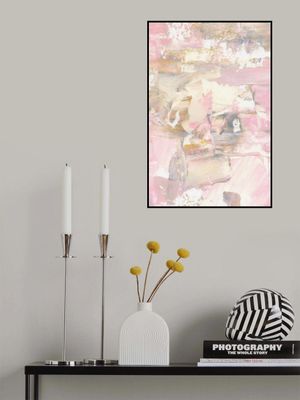 Soft Muted Pink Brushstrokes
