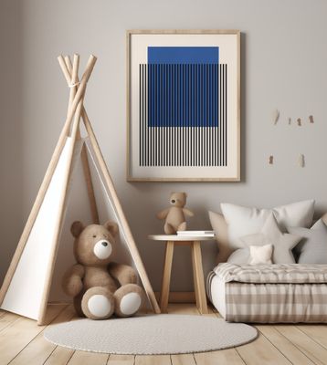 Vertical Black Stripes