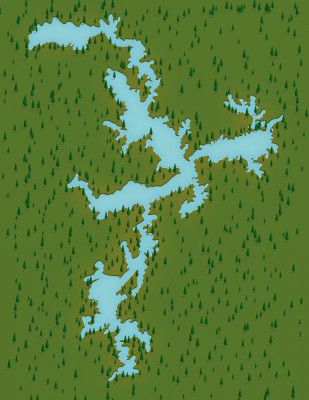 lake Eufaula Oklahoma Map