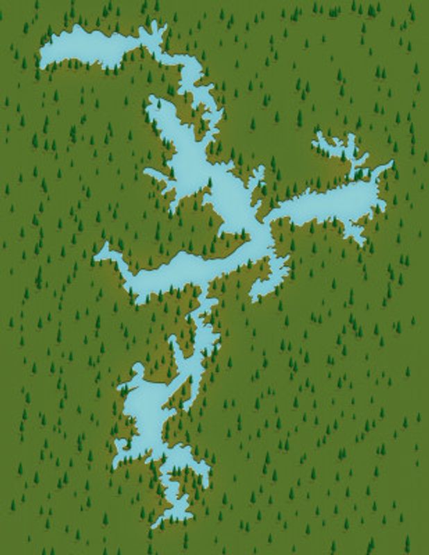 lake Eufaula Oklahoma Map